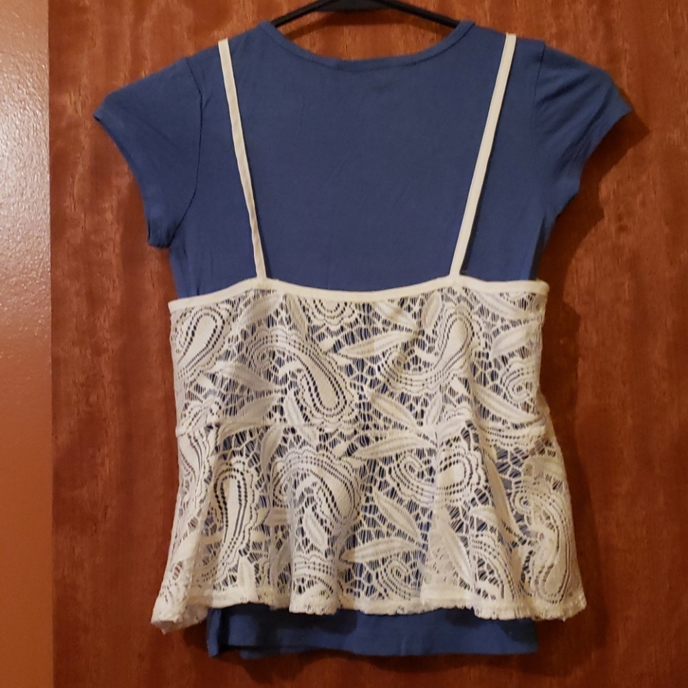 Girl's layered top - Picture 3 of 4